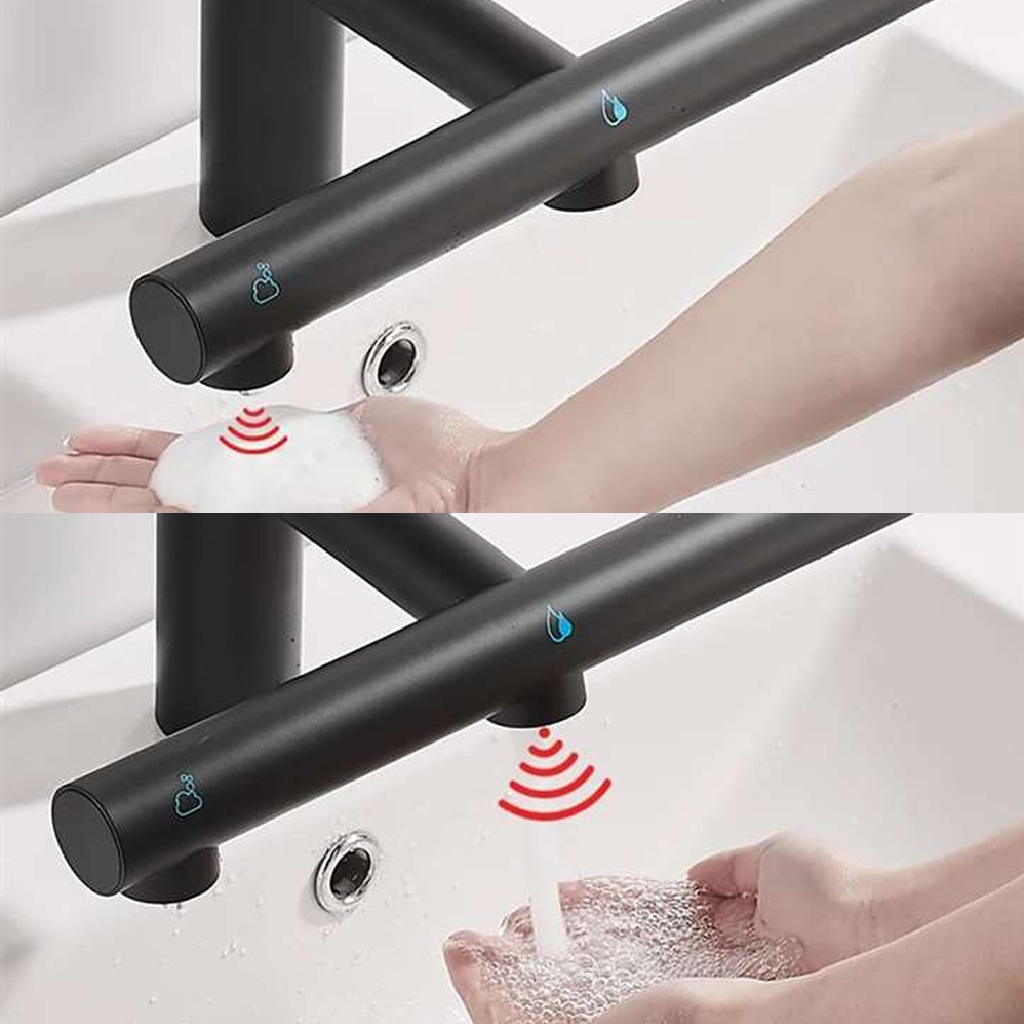 Fontana touchless faucet soap dispenser and hand dryer set FS3004